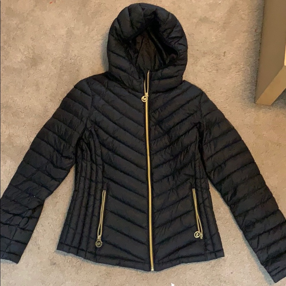 Black Michael Kors Puffer Jacket